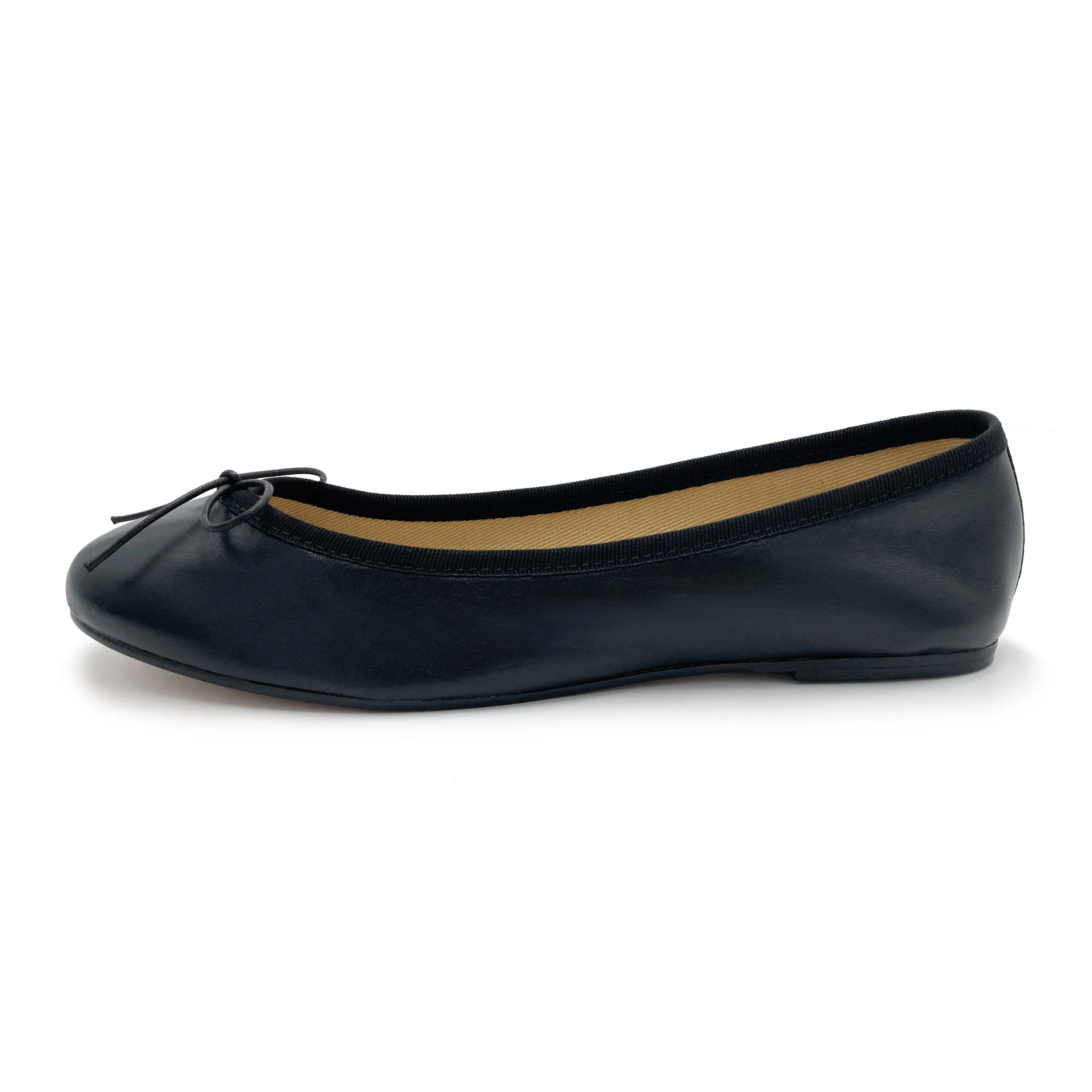 Black leather ballet flats - Image 3