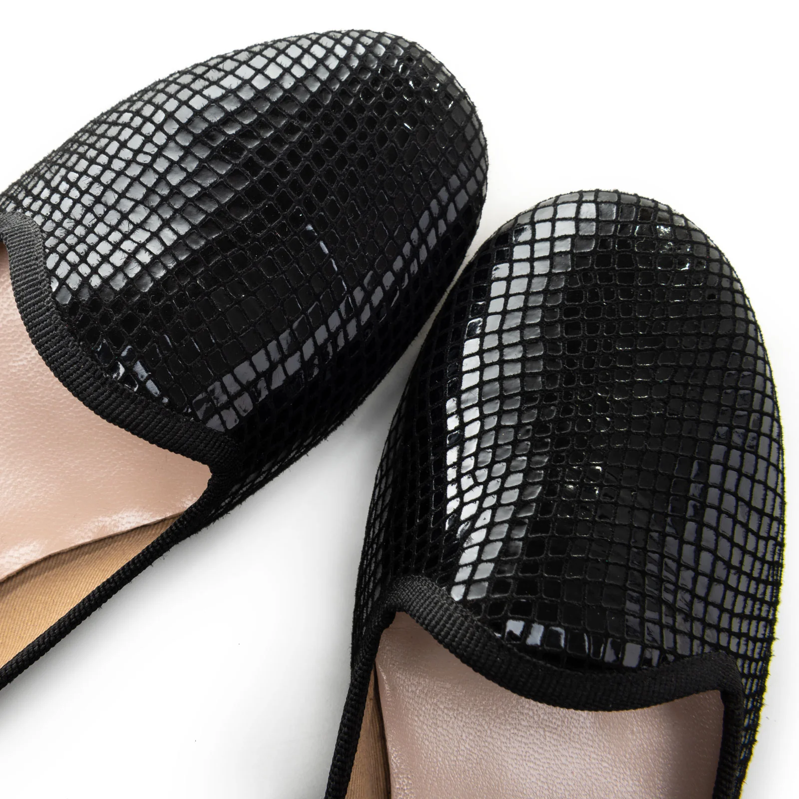 Black metallic suede woman loafers - Image 3