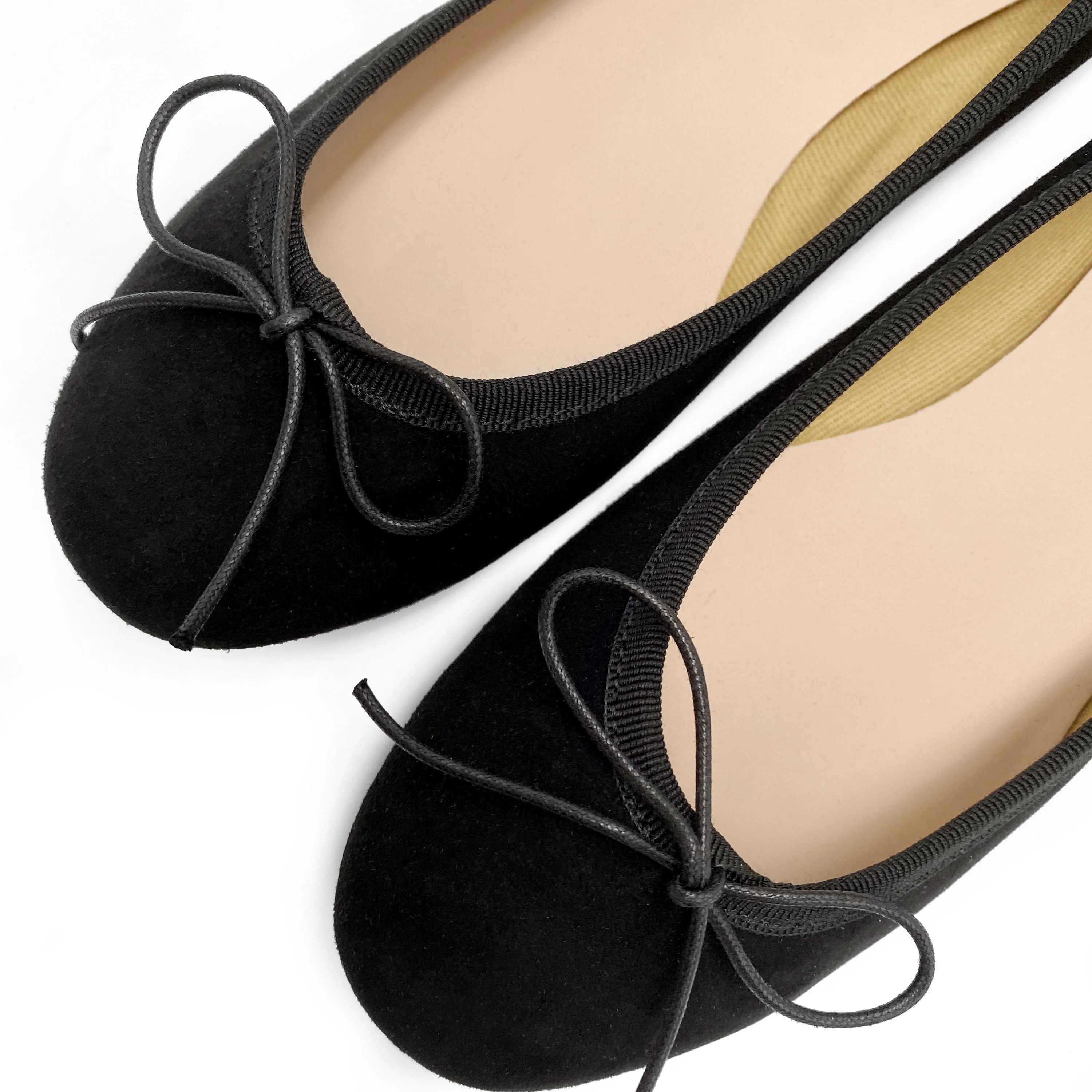 Black suede ballet flats - Image 4