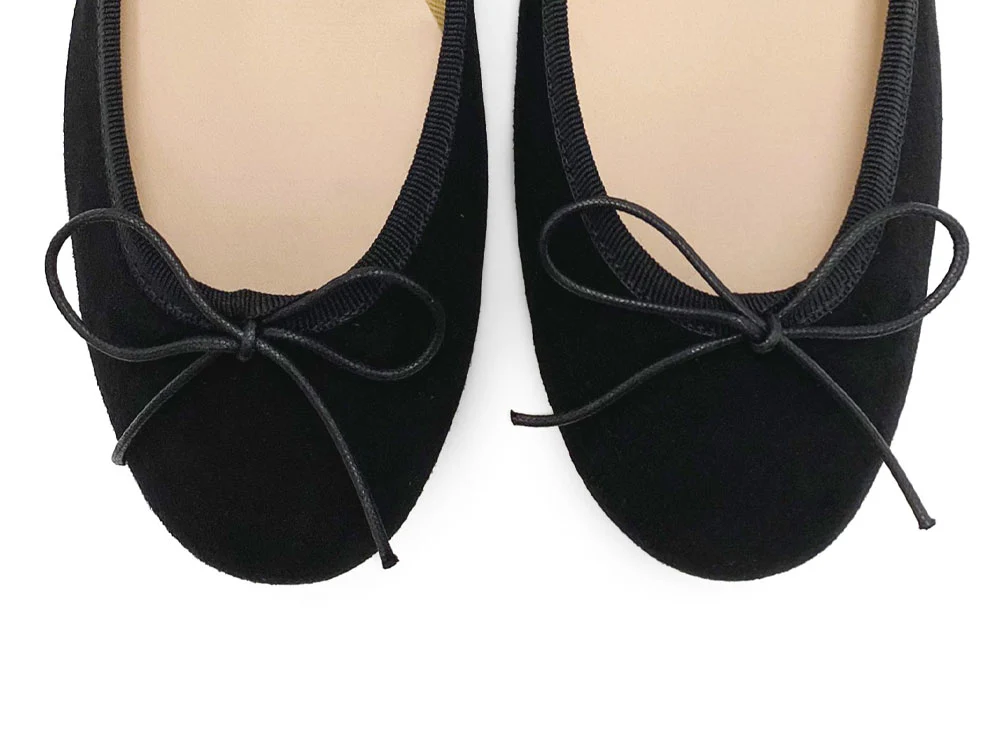 Black suede ballet flats - Image 5