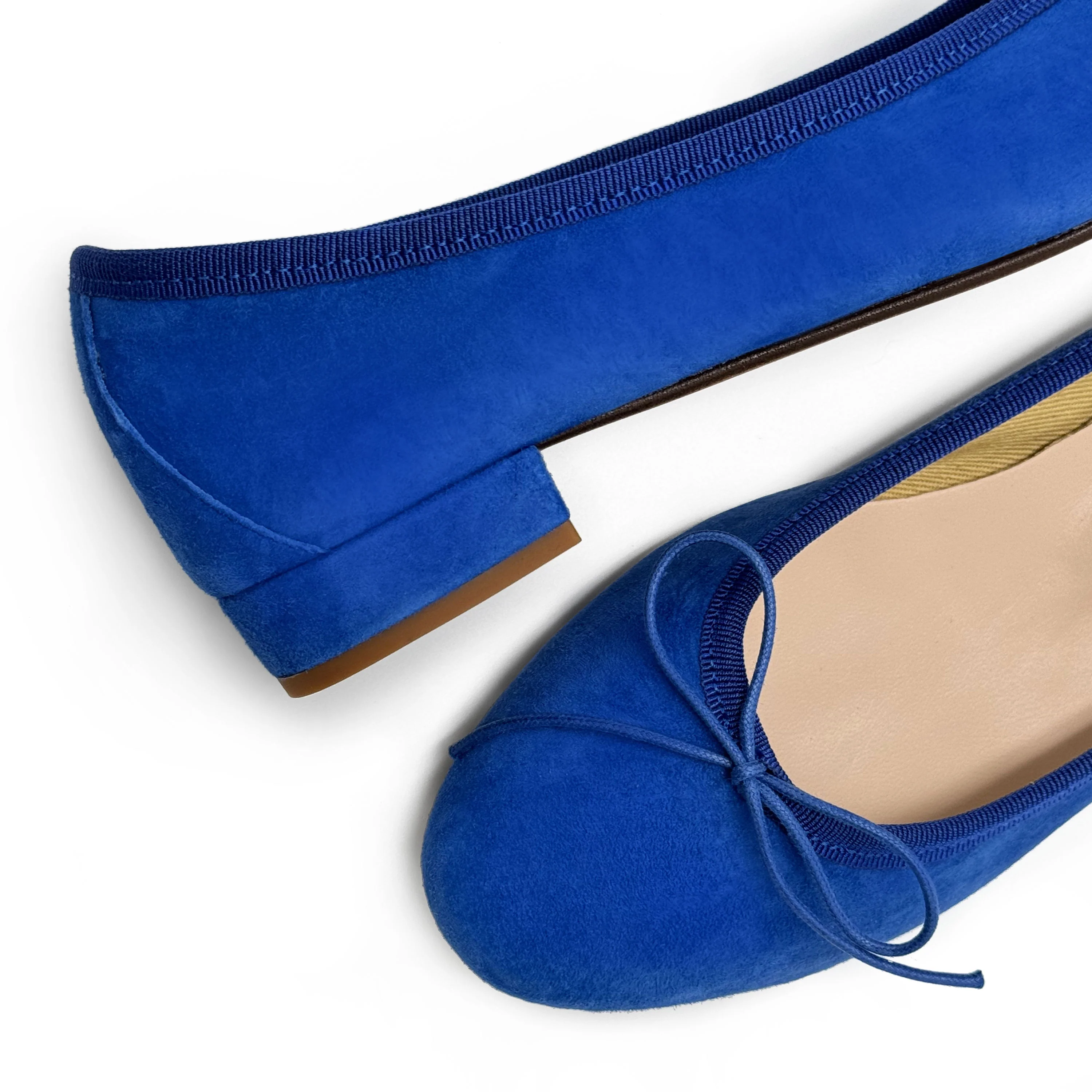 Bluette suede medium heel ballet flats - Image 3