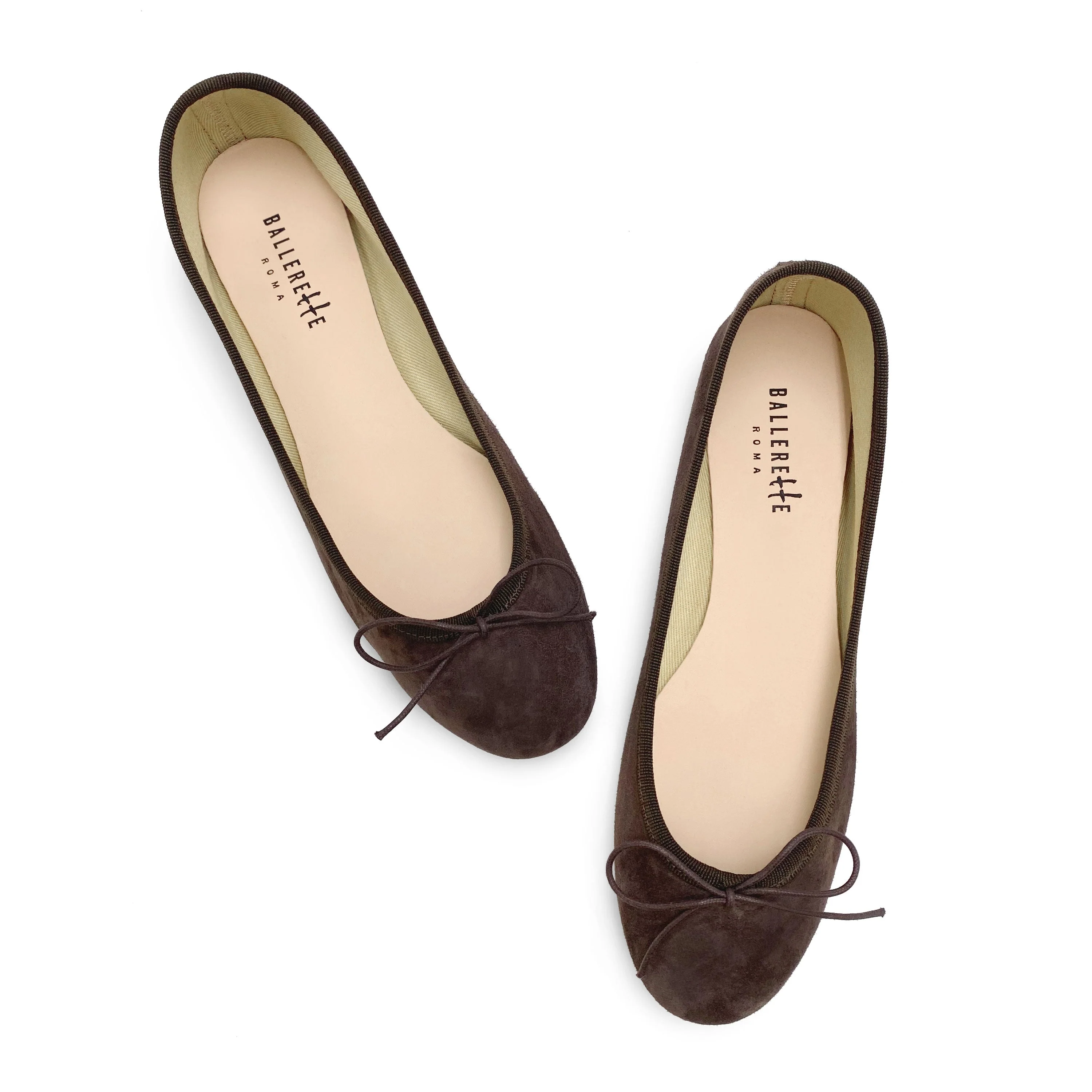 Deep brown suede ballet flats - Image 2