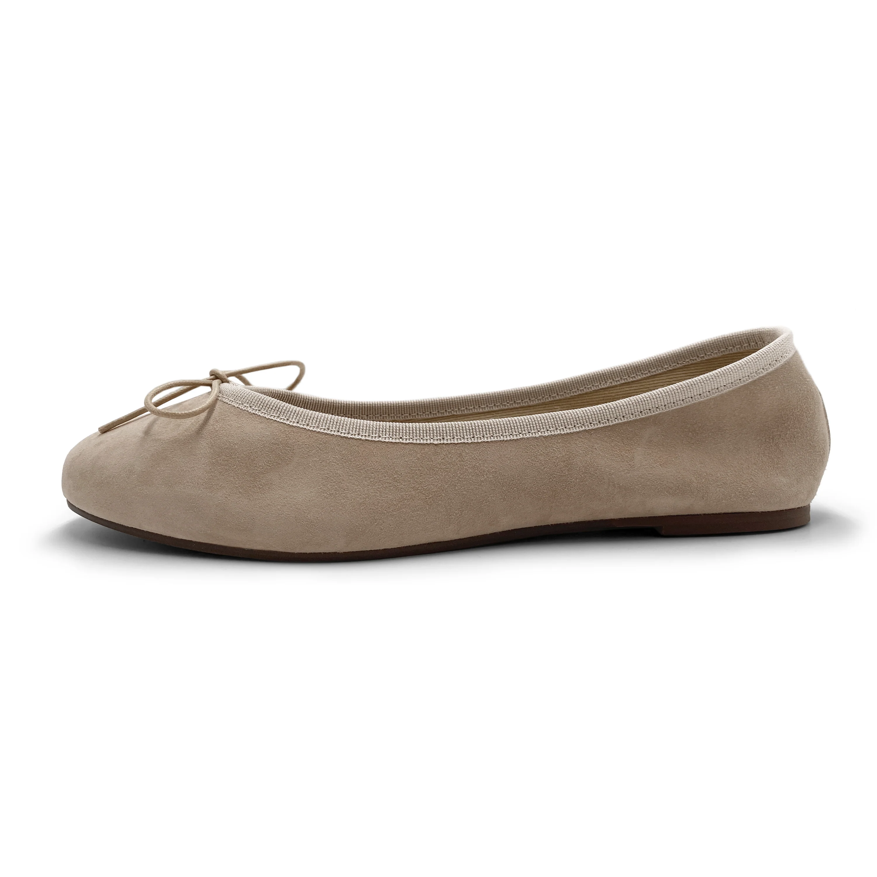 Dove gray suede ballet flats - Image 4