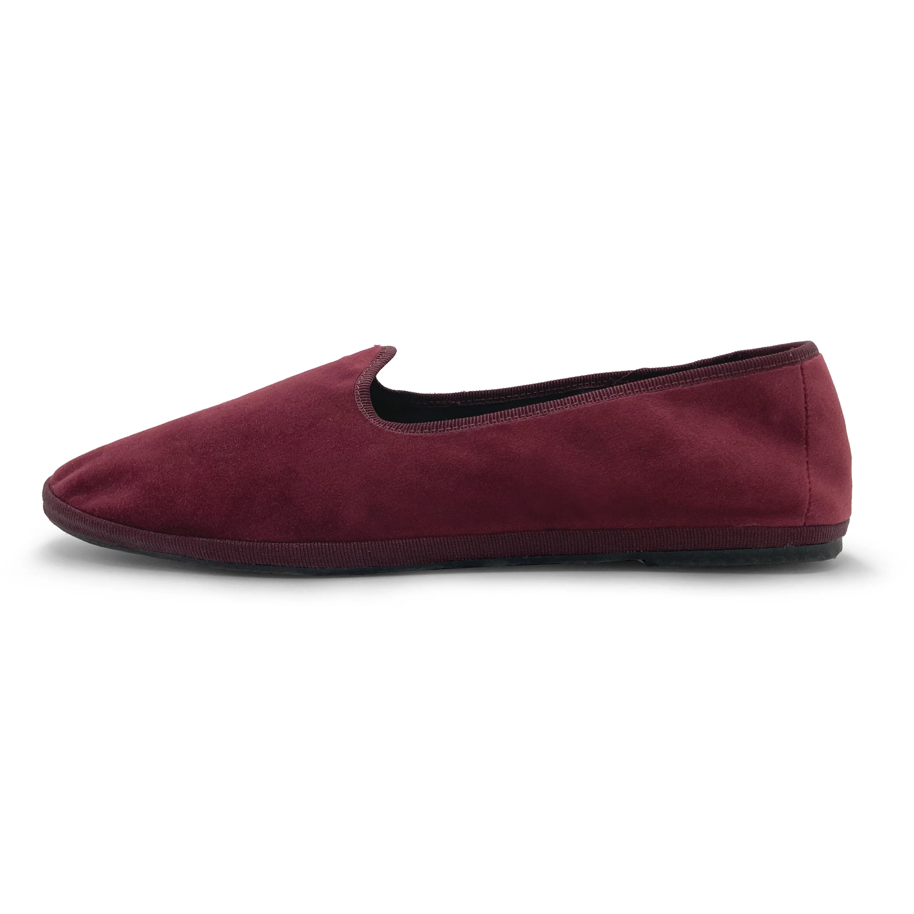 Friulane burgundy velvet slippers - Image 4