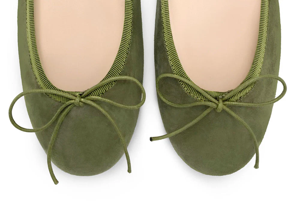 Green suede ballet flats - Image 5