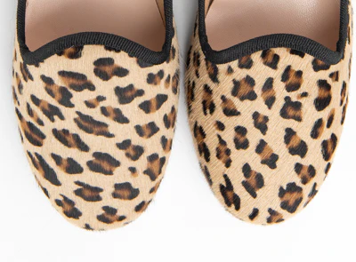 Leopard spotted calf hair women's loafers - Image 5