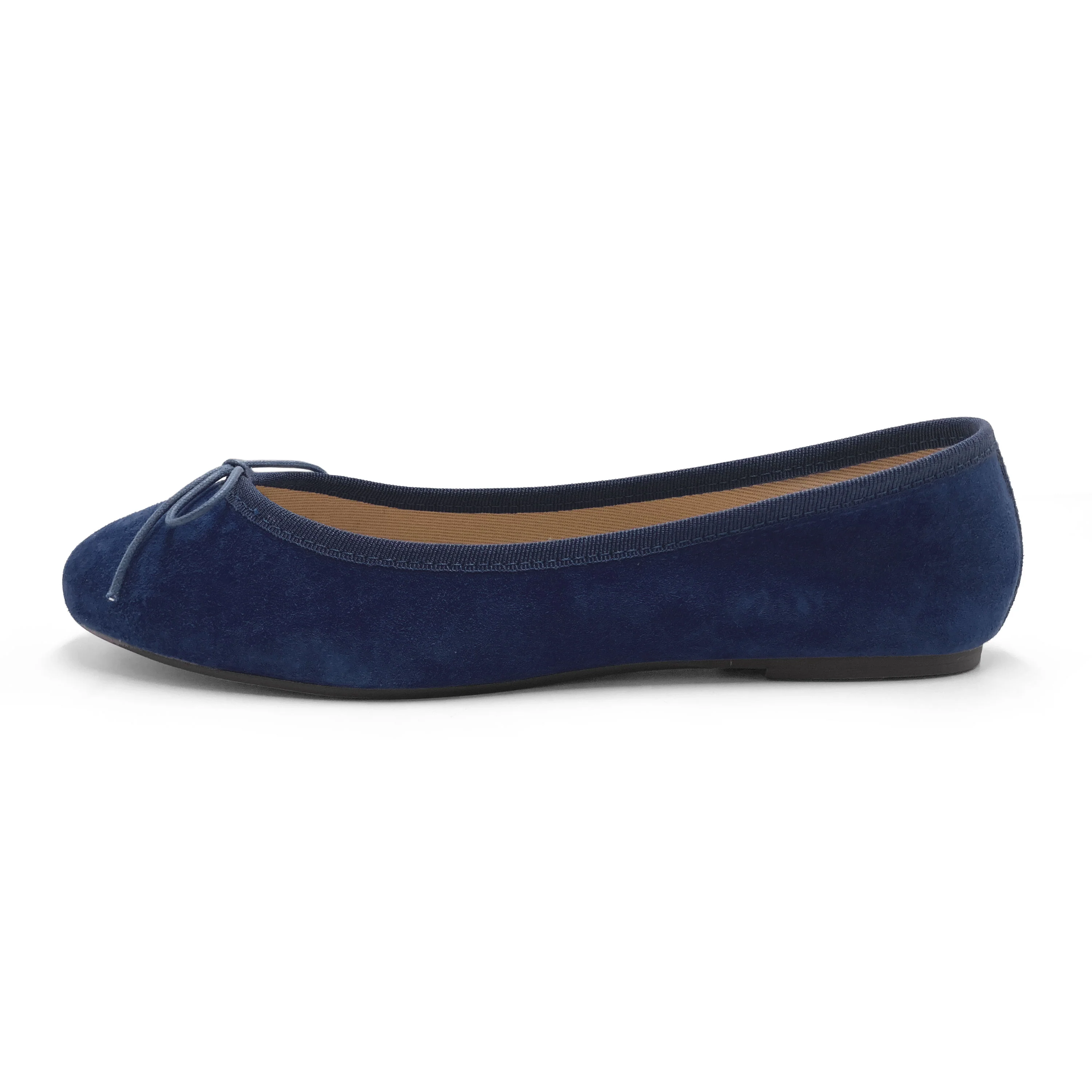 Navy blue suede ballet flats - Image 4