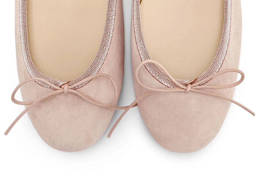 Pink suede ballet flats - Image 5