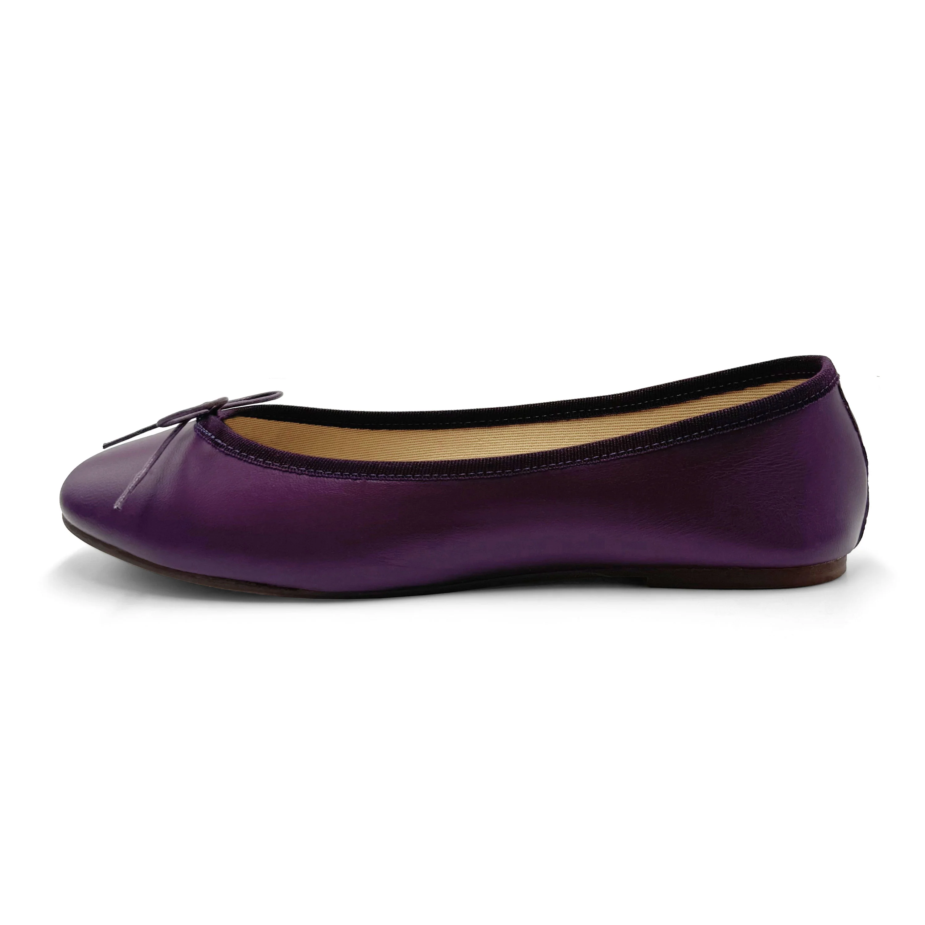 Purple leather ballet flats - Image 4