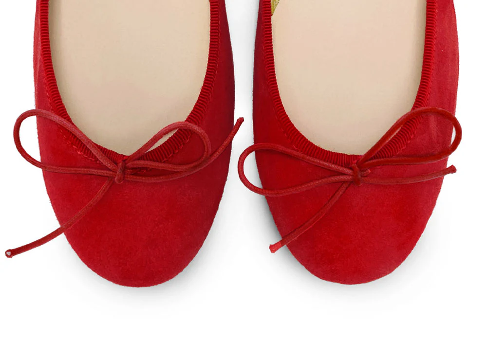 Red suede ballet flats - Image 5