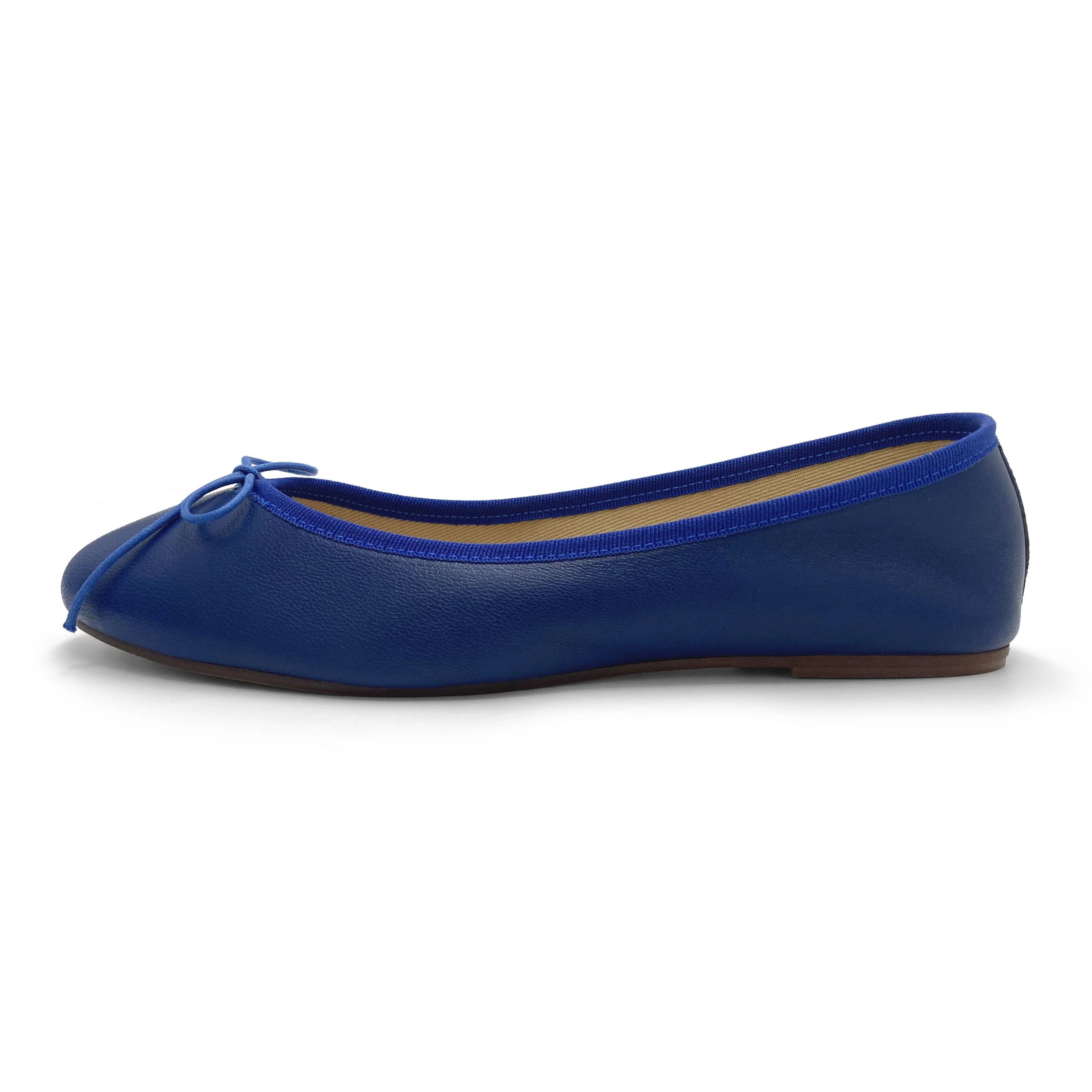 Royal blue leather ballet flat - Image 4