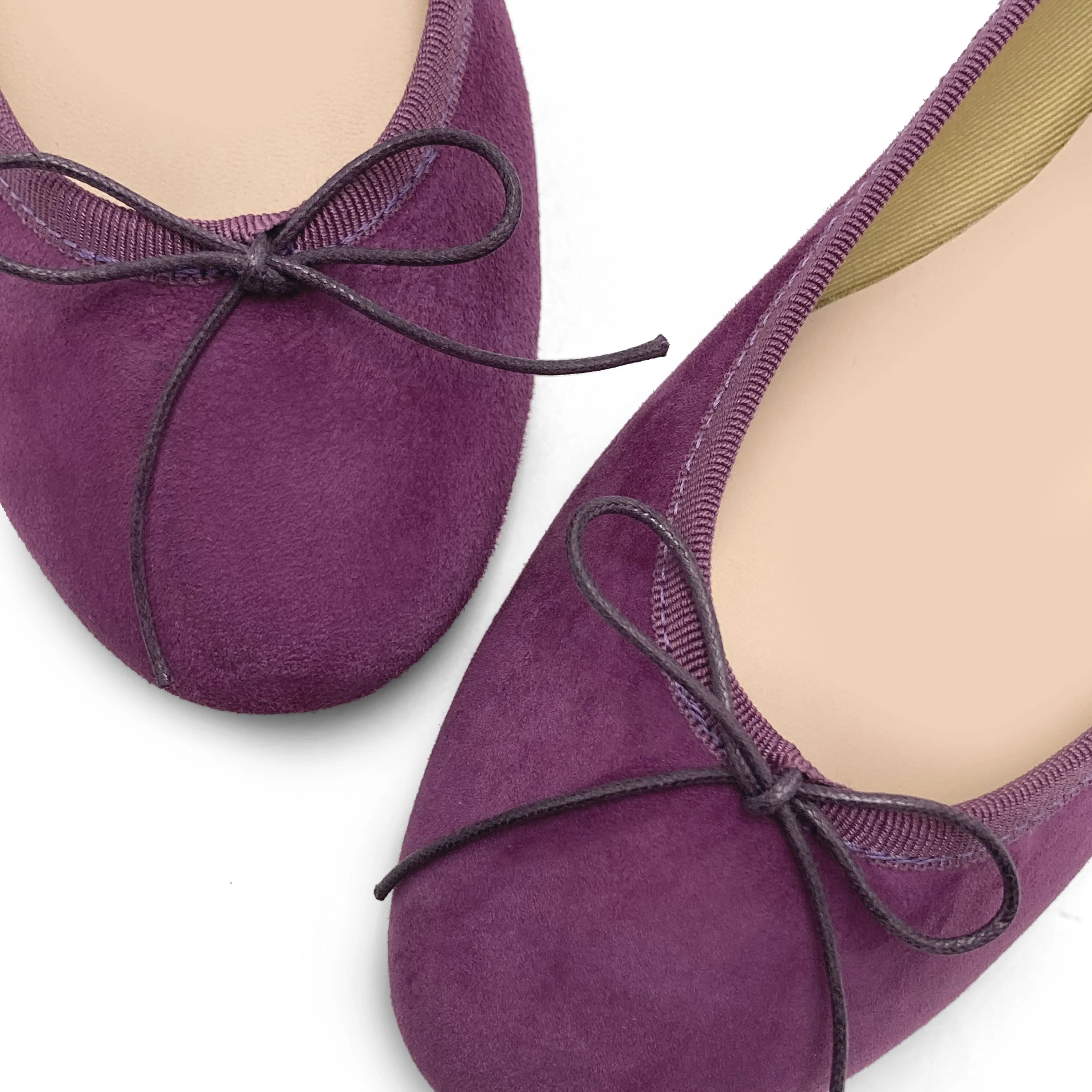 Violet suede ballet flats - Image 3