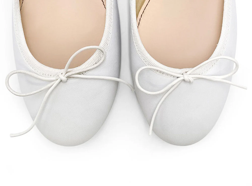 White leather ballet flats - Image 5