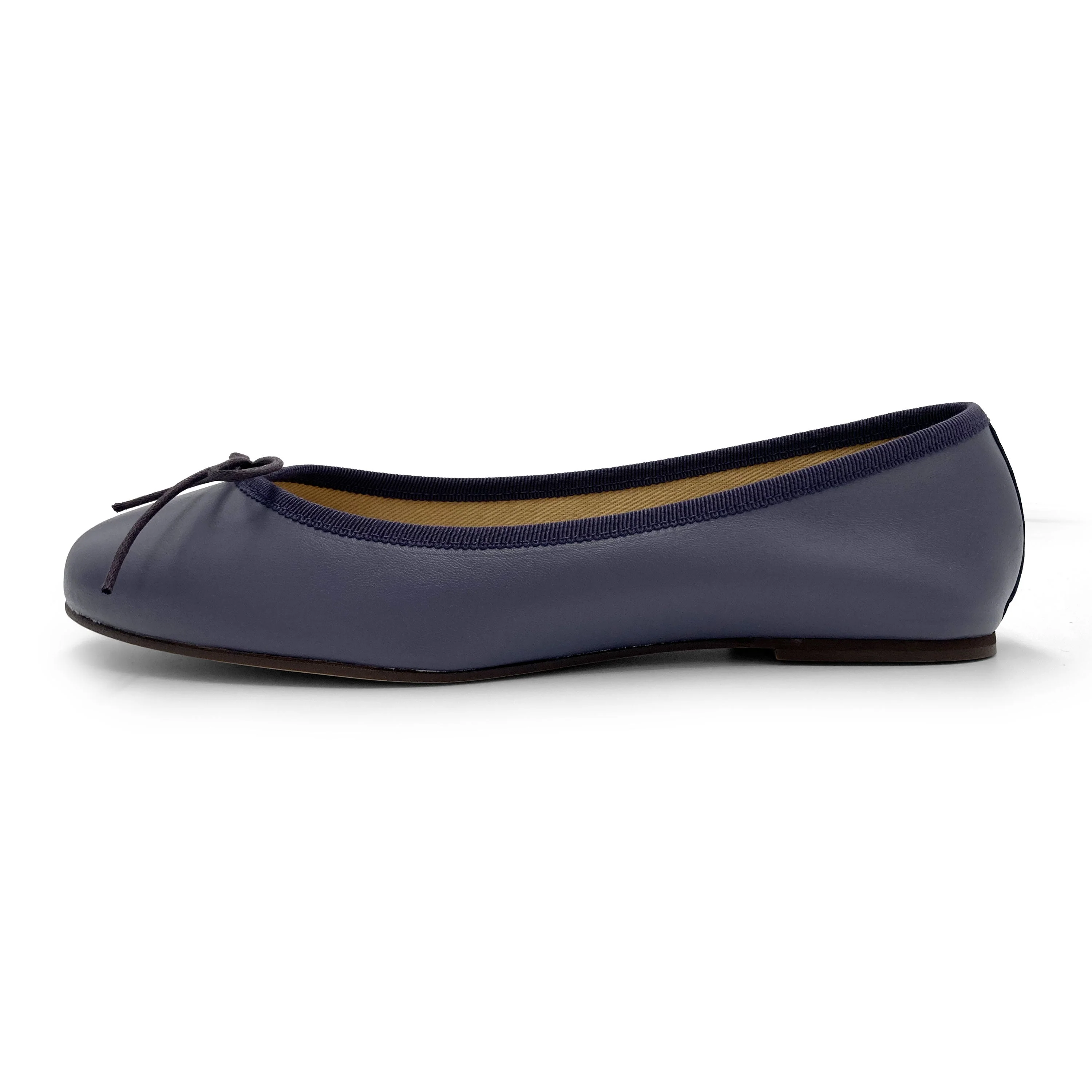 Wine leather ballet flats - Image 4