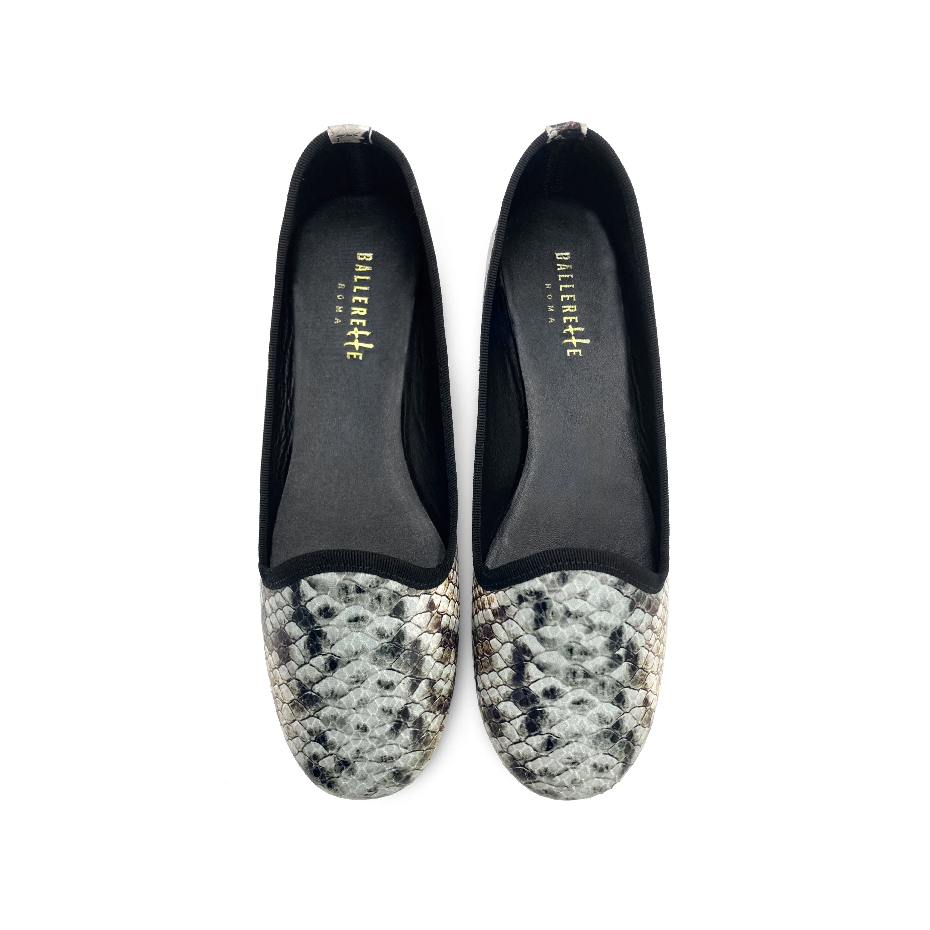 Women’s Snake Print Leather Loafers